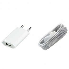 Сетевое зарядное устройство USB Apple Lightning 2 A, белое